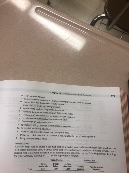 cost E. Work in process inventory at the end of the month