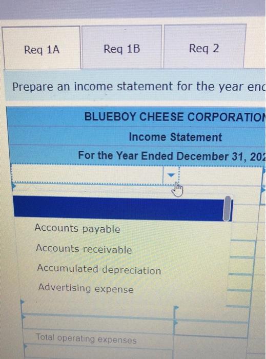 the revenue accounts. Note: Enter debits before credits. Prepare an income statement