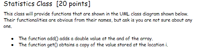 double getAveragWithdrawal(): double getMinDeposit(): double getMinWithdrawal(): double getMaxDeposit(): double getMaxWithdrawa(): doublel getVarOfDeposits():