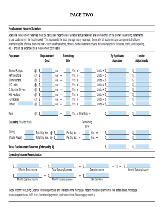 5% interst for 30 years. The lender wants to examine the purchase