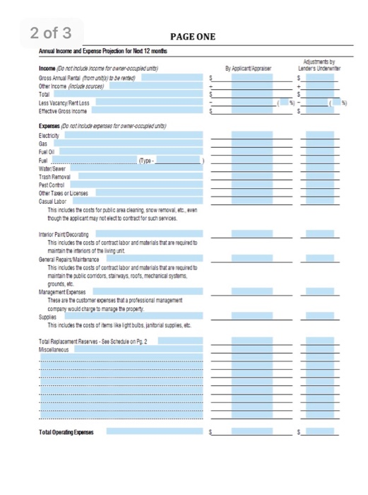in order to determine the amount of one year cash flow; either