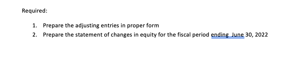 owned by Mr Shu, has a fiscal year end of June 30th.