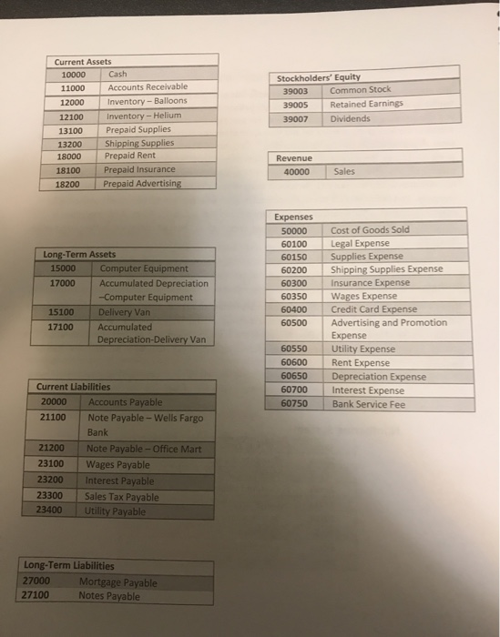 In the first part, the student will complete the journal entries by