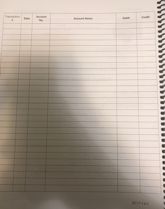 into the corresponding T-Accounts and then enter the balances into Blackboarcd. entries