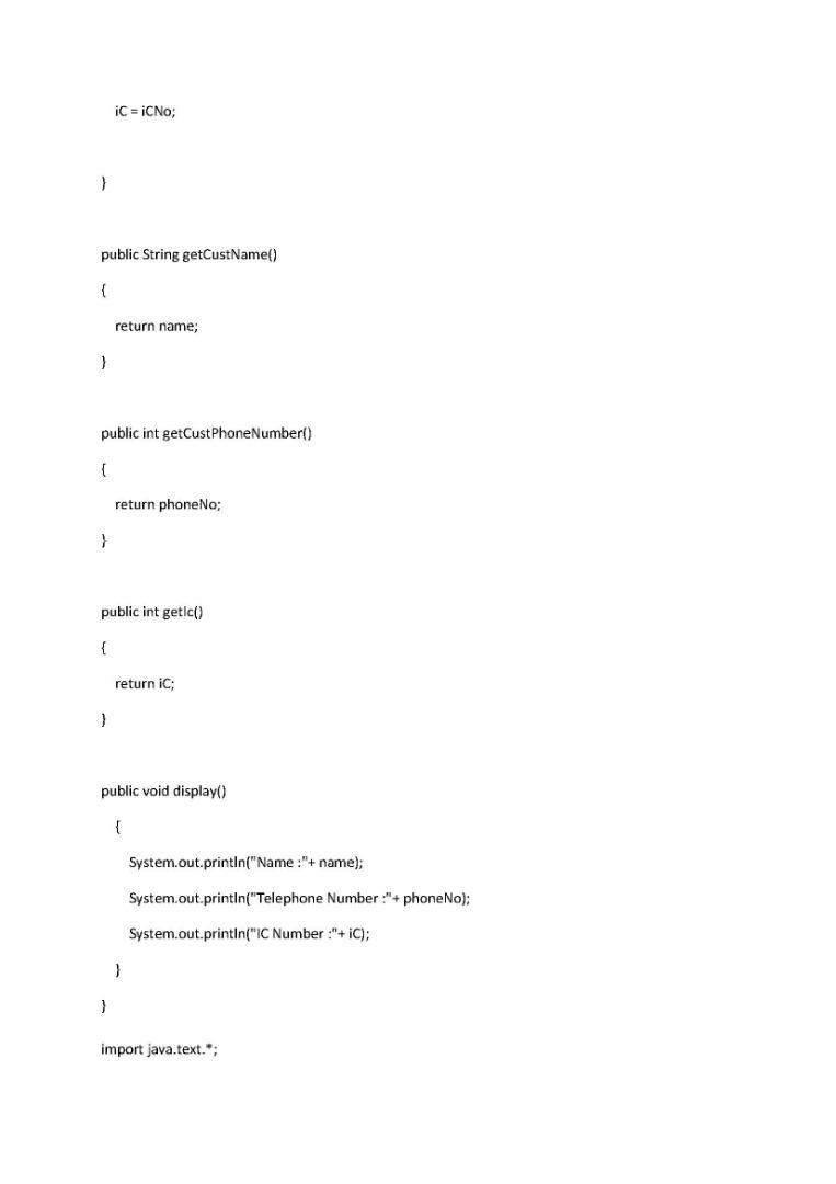 2 120 3 150 Following output: Insert Name: Anne Telephone Number: 01111111