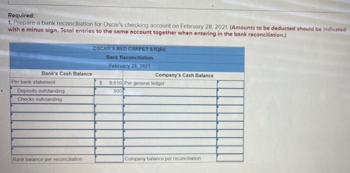 Oscar's sells carpet each day but makes bank deposits only once per