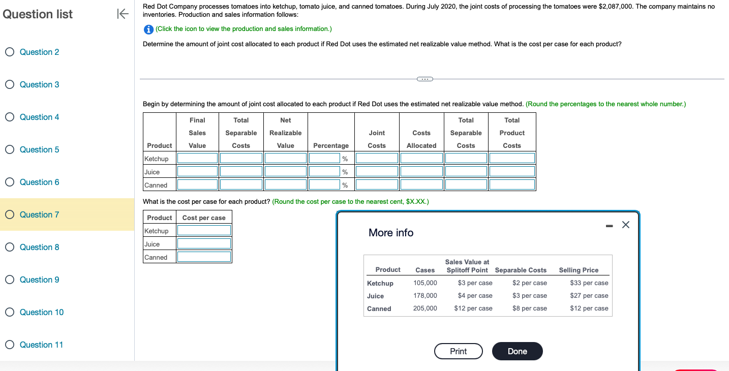  Question list Question 2 Question 3 Question 4 Question 5 Question