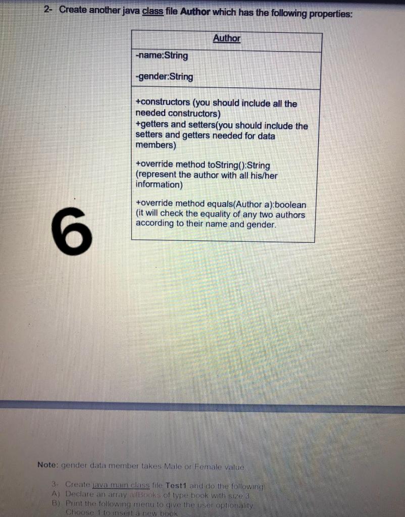 information) +override method equals(Person p):boolean (it will check the equality of any