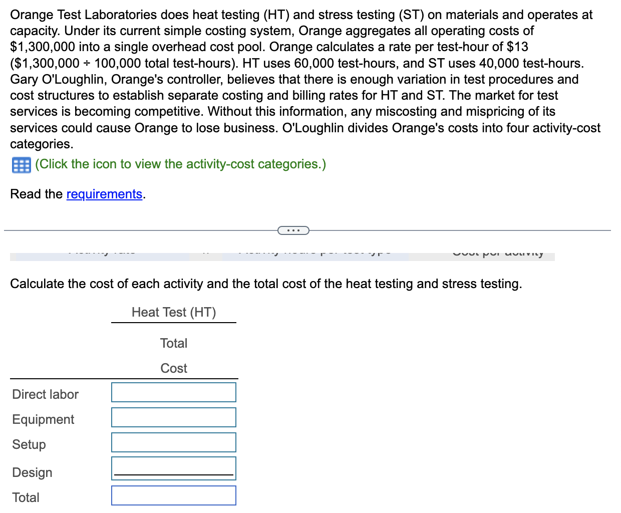 Orange Test Laboratories does heat testing (HT) and stress testing (ST)
