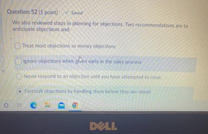 objections is to welcome them. Which is NOT one of the reasons