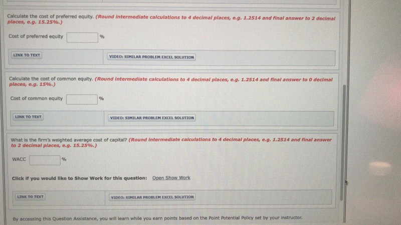 Co. currently has debt with a market value of $250 million outstanding.