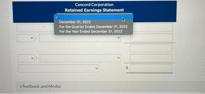 Concord Corporation reports net income $144,000 and cash dividends $88,000. Determine the
