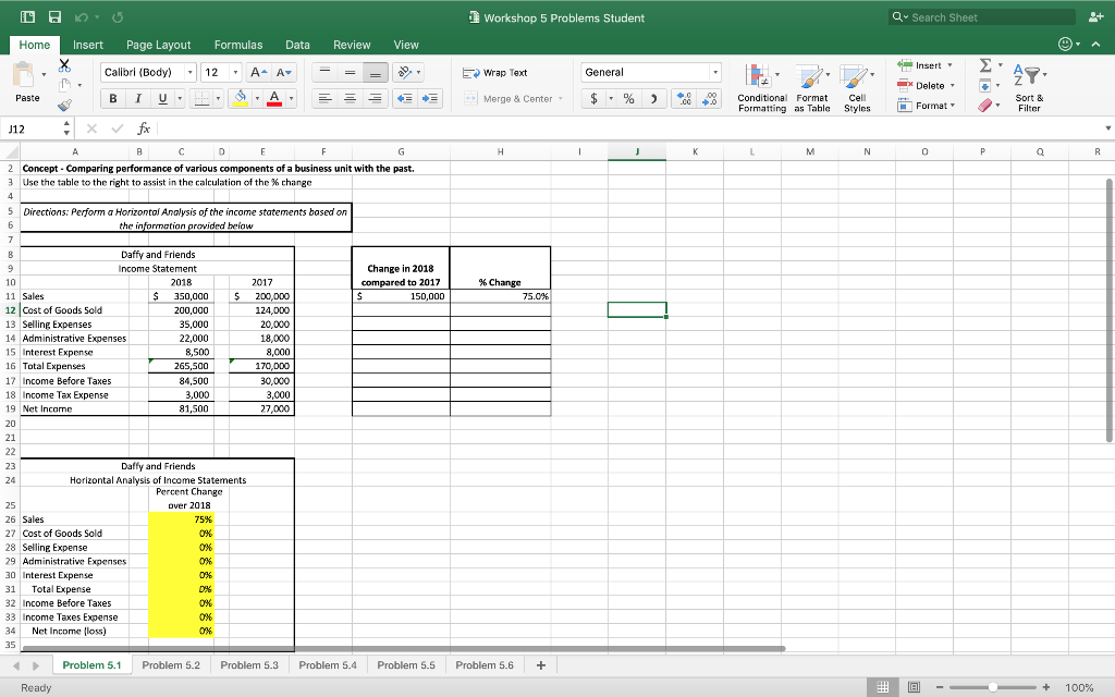 Help please, Workshop 5 Problems Student Q Search Sheet Data Review View
