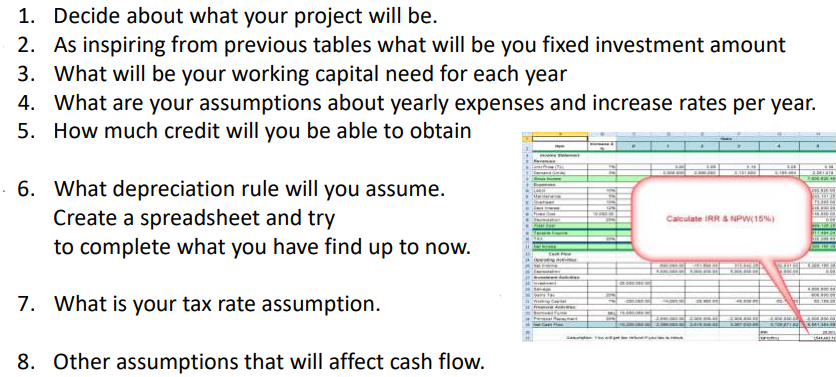 Any Project you want You should submit two documents. One is