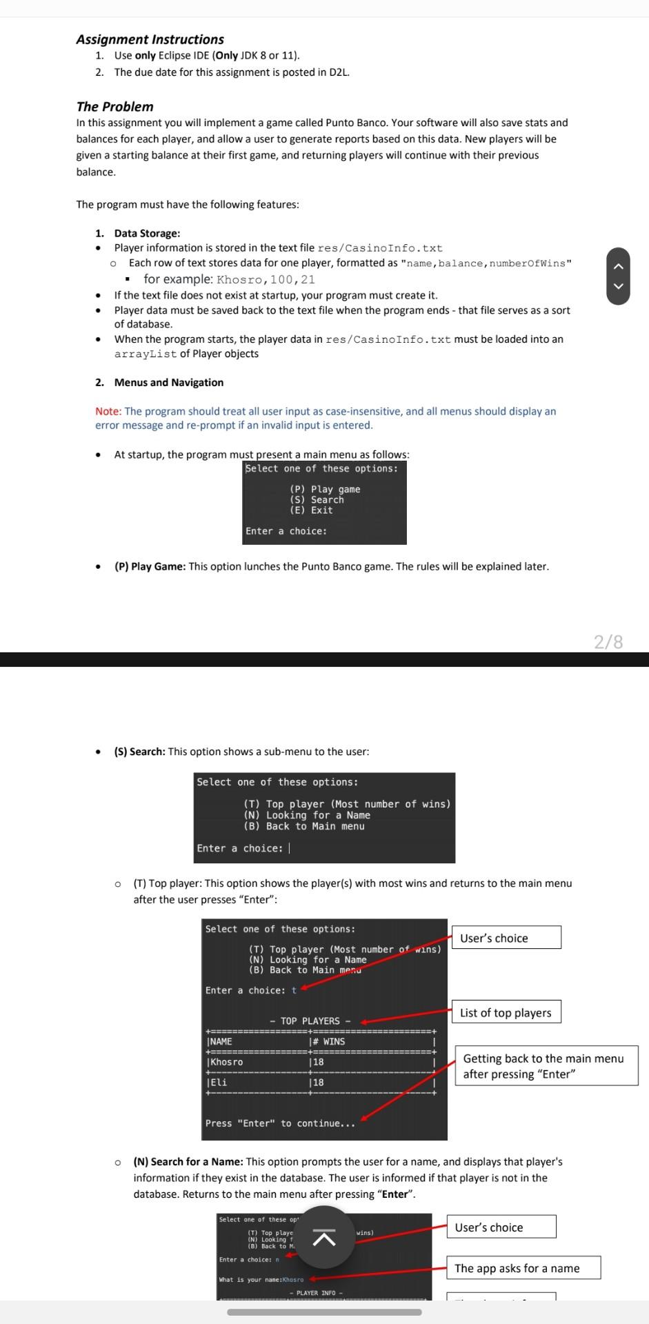Will upvote as well. where can I find problem statement? Assignment