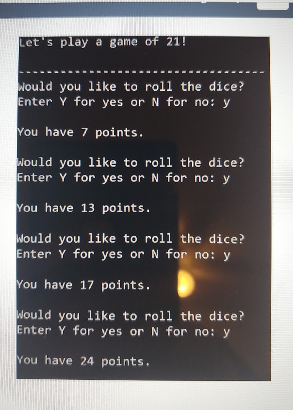 an iteration of a loop that repeats as long as the player