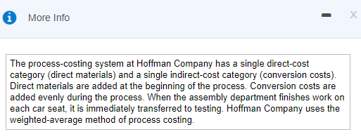 to account for: total costs accounted for: Requirements: Only the last requirement