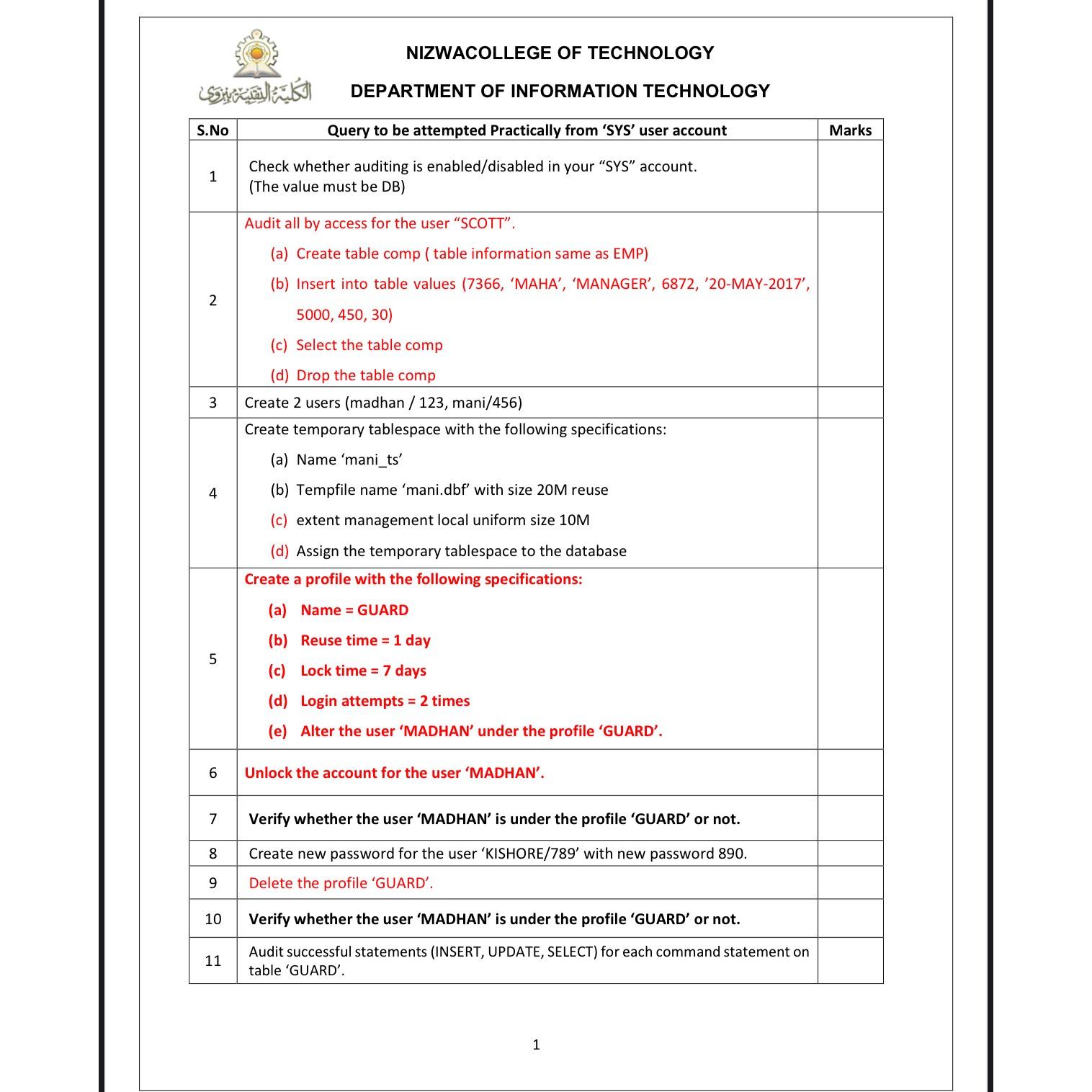  How do this in sql plus 