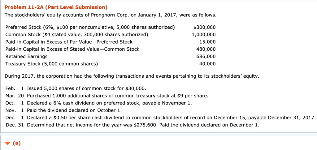 can someone help me with this! Problem 11-2A (Part Level Submission) The