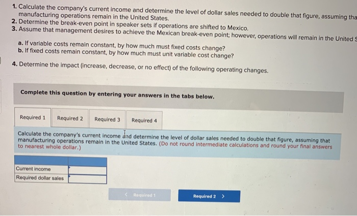 data relate to the period just ended when the company produced and