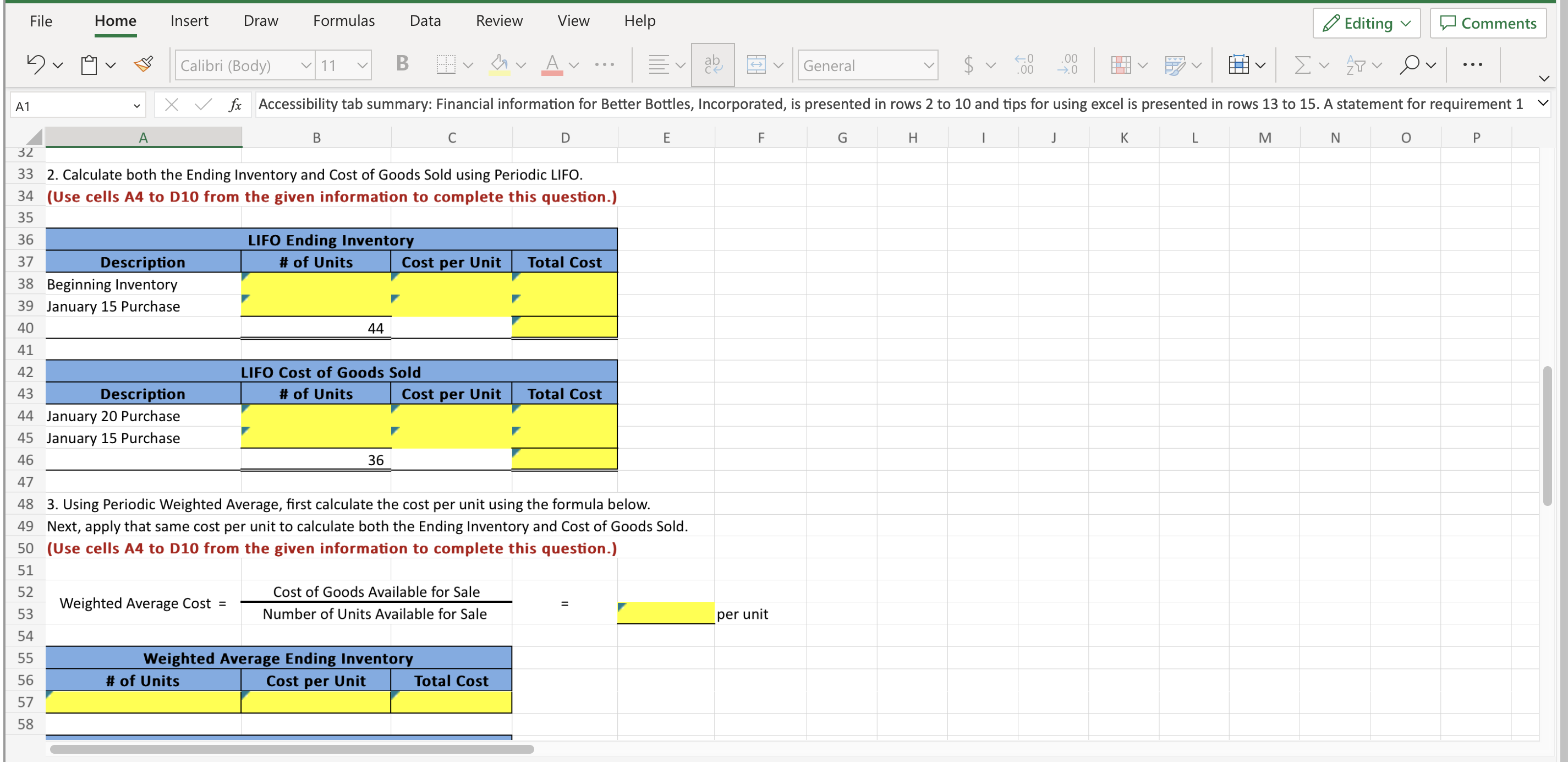 Incorporated uses a periodic inventory system and has provided its current inventory