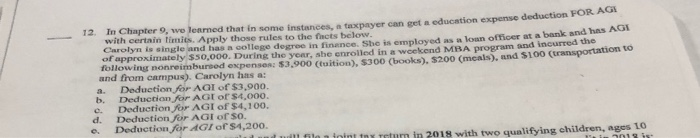  12In Chapter 9, we learned that in some instance payer can