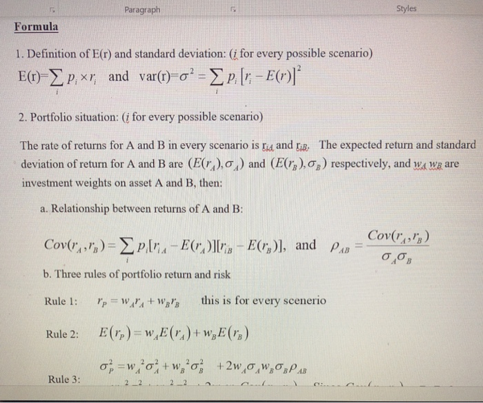 and the risk-free rate is 4%. Which of the following would make