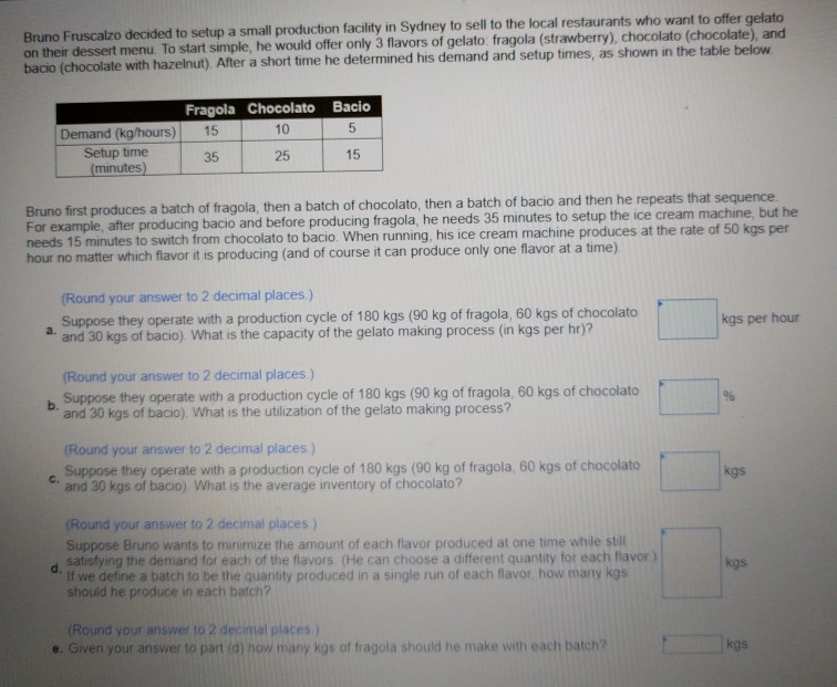 Bruno Fruscalzo decided to setup a small production facility in Sydney