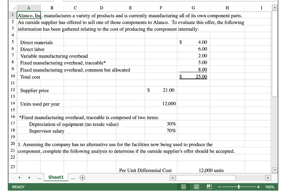  A B C D E F G 1 Alanco, Inc. manufactures