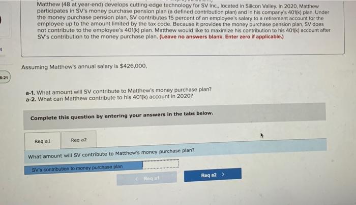  3 Matthew (48 at year-end develops cutting edge technology for SV