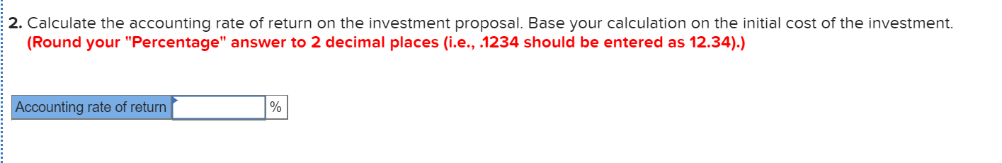 of the book value of the investment at the end of each