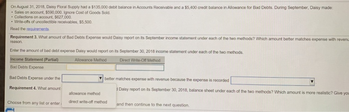 had a $135,000 debit balance in Accounts Receivable and a $5,400 credit