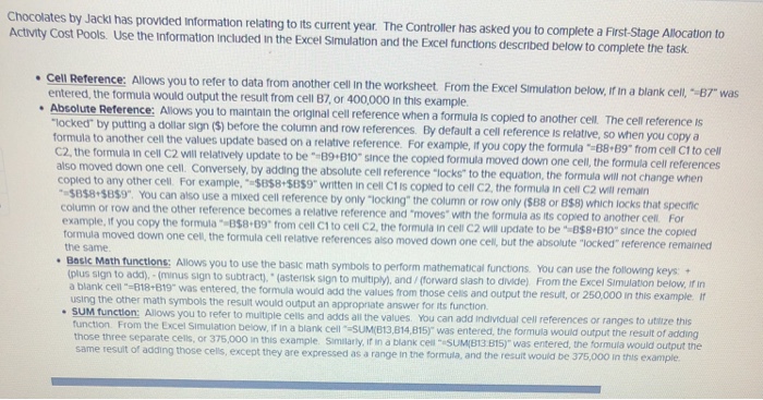  Must be in formula form. Having difficulty with this. Chocolates by