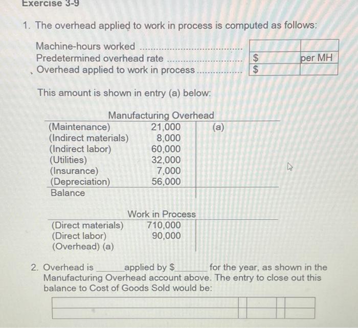 Applying Overhead; T-accounts: Journal Entries LC3-10.LO3-20. L03-413 Harwood Company uses a job-order