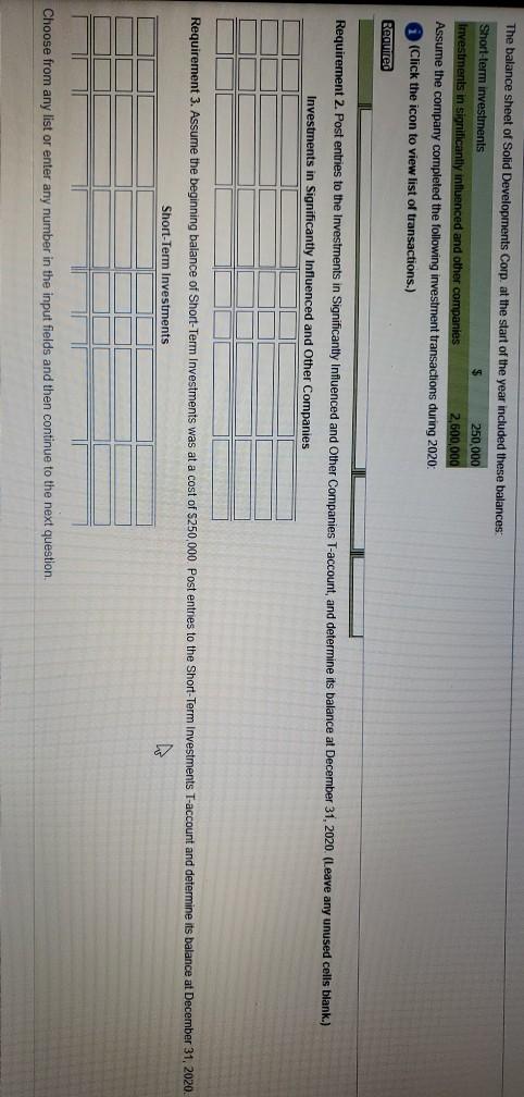 Record the transactions in the general journal of Solid Developments Corp Mar