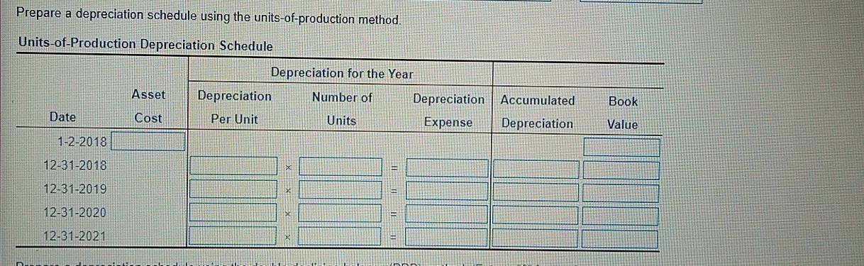 service for four years and to operate for 6,750 hours. At the