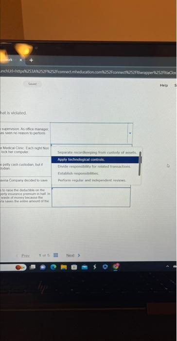 Divide responsibility for related transactions. Establish responsibilities. Perform regular and independent reviews.