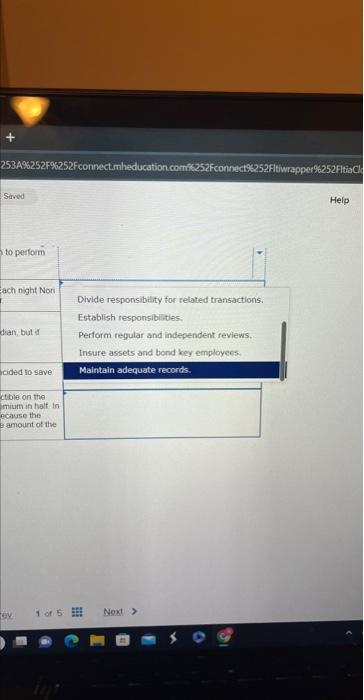 Insure assets and bond key employees. cided to save Maintain adequate records.