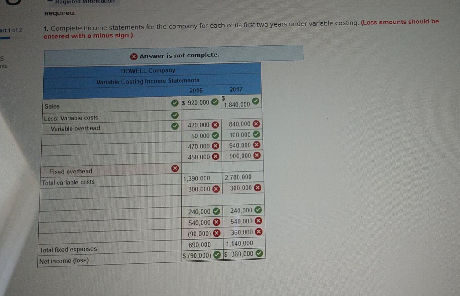 applies to the questions displayed below) Dowell Company produces a single product.