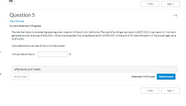 a cost of $2.45 million. Its existing machine was purchased five years