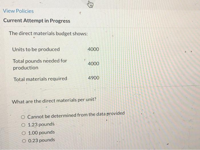  answer this asap!! View Policies Current Attempt in Progress The direct
