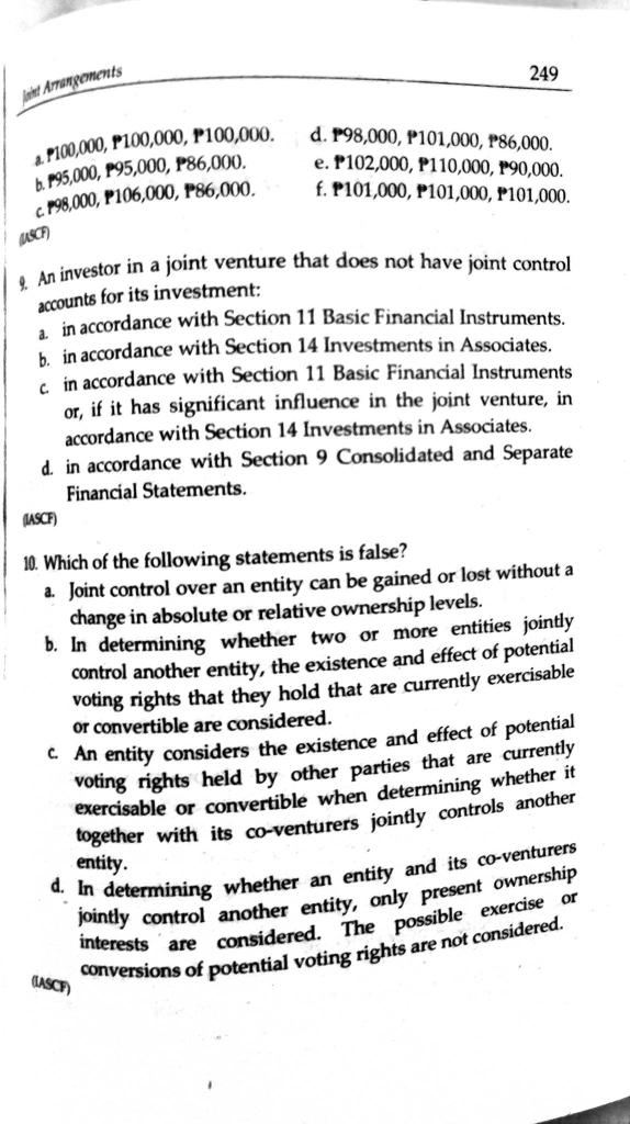 shares (i.e., 2. per cent each) by four investors. c. a contractual