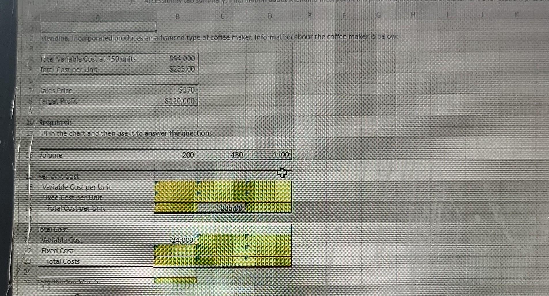 Calculating Contribution Margin, Contribution Margin Ratio, Breakeven Point, Target Profi, Margin
