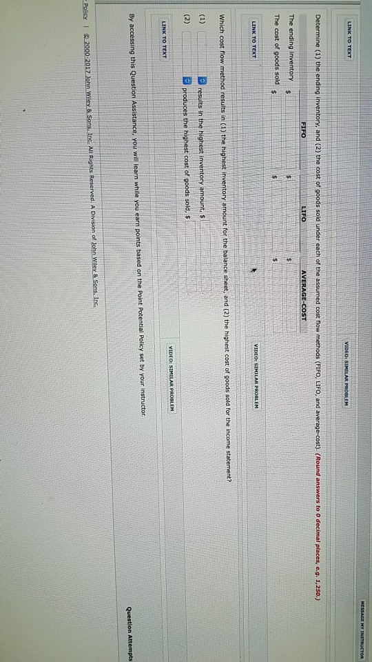 January 1 of 31 Mar. 15 840 units at $21 July 20