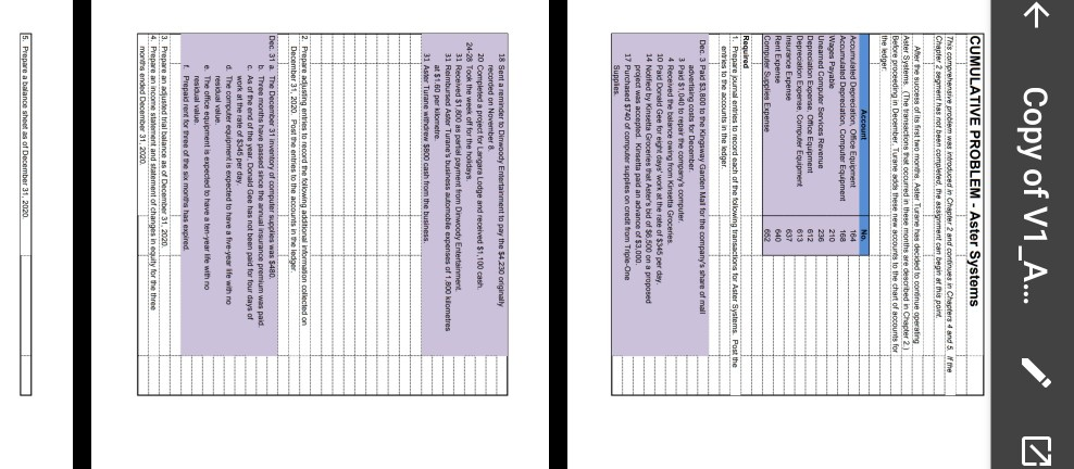 Copy of V1_A... CUMULATIVE PROBLEM - Aster Systems This comprehensive problem