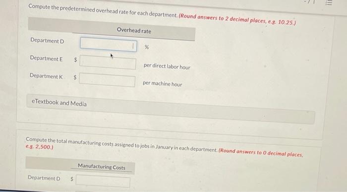 on the basis of direct labor cost in Department D, direct labor