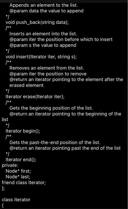 empty(), which should return true if the circular list is empty and