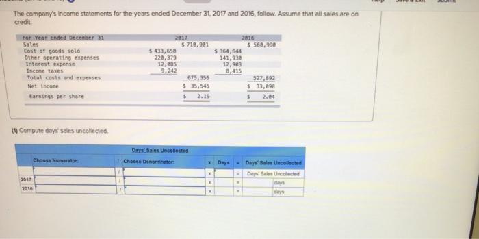 2014 Required information (The following information applies to the questions displayed below!
