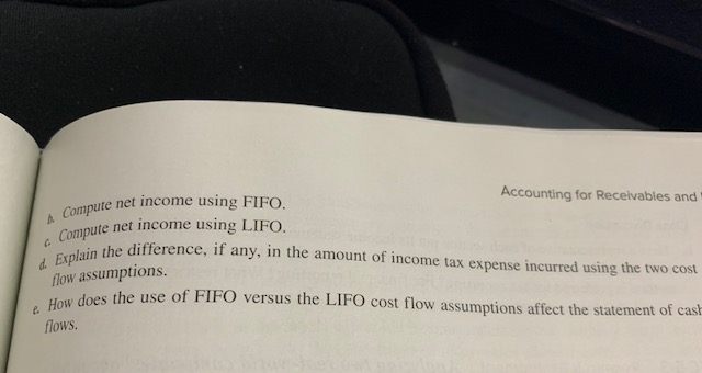 show the 2018 income statement, an lows under FIFO, LIFO, and weighted