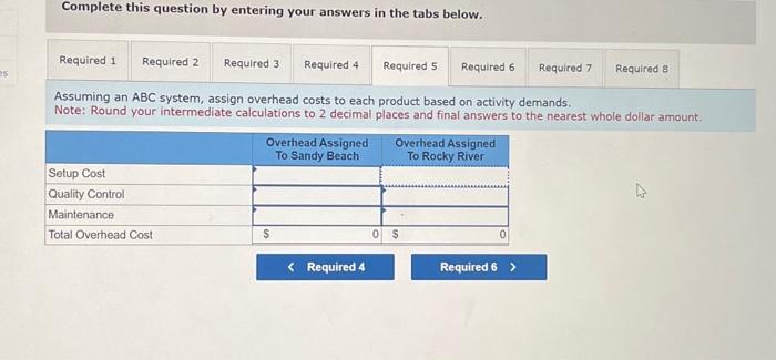 each of Keller's products with an ABC system. 7. Calculate Keller's gross